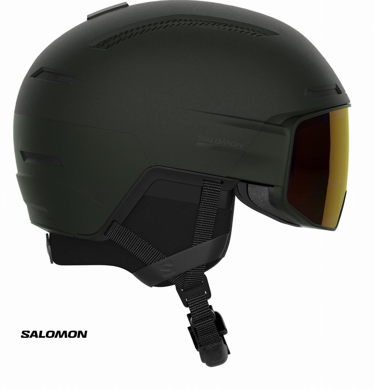 SALOMON 24/25【DRIVER PRIME SIGMA PHOTO MIPS：Rosin】L47259800　サロモン　バイザー付きヘルメット　スキー　ハイエンドモデル　調光レンズ搭載　MIPS搭載　ドライバー　プライム　HELMET