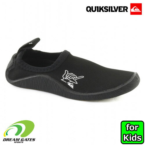 QUIKSILVER 【BOY 1.5 WATER SOCKS：BLK】[クイックシルバー] 20SUMMER [KSA202751]　ウォーターシューズ　マリンシューズ　キッズ　ジュニア　子供用　シュノーケル　岩場には必須!!