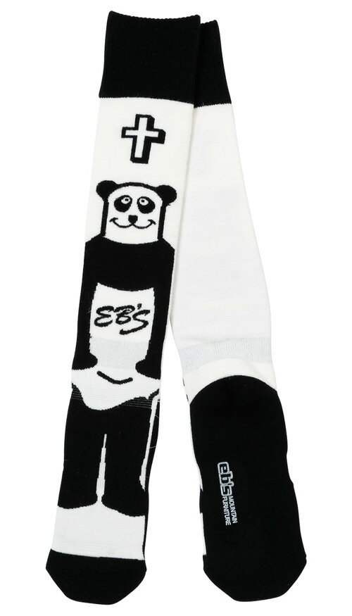 eb's【23/24・VERY WARM｜PANDA：WHITE】エビス　ベリーウォーム　安心の日本製　寒がりさんにオススメ!!　スキー　スノボ　スノーボード　靴下　保温性重視モデルのベリーウォーム　[メール便対応可]