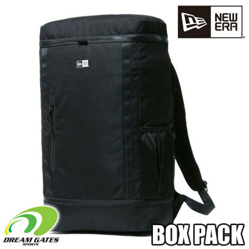 NEWERA【BOX PACK：BLK】約32Lニューエラ　ボックスバッグ　ボックスサック　定番のボックス型リュックサック。スクエア型で使いやすいリュック、バックパックです!!