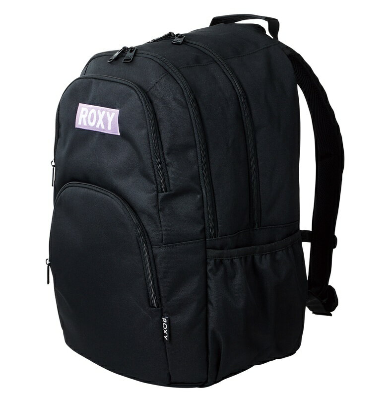 【RSL】ROXY バックパック 容量20L [RBG221301_BLK2] ロゴパッチ淡紫 ロキシー【GOOUT】ゴーアウト レディス レディース 女性 女子 リュックサック バッグ デイパック 通勤 通学 ジム クラブ 部活動 デイユース