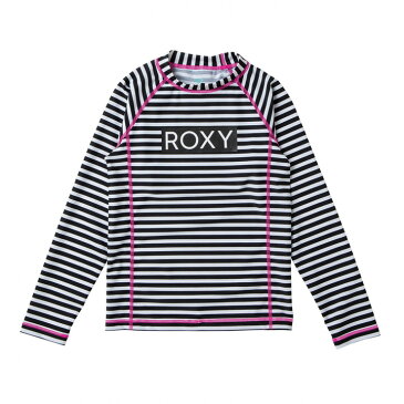 ROXY【MINI RASHIE L/S：BBO】[ロキシー] 20SP 子供用ラッシュガード プルオーバー キッズ ジュニア UVカット [TLY201108]