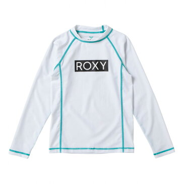 ROXY【MINI RASHIE L/S：WHT】[ロキシー] 20SP 子供用ラッシュガード プルオーバー キッズ ジュニア UVカット 白 ホワイト [TLY201108]