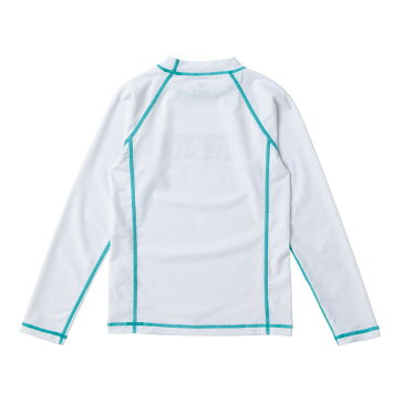 ROXY【MINI RASHIE L/S：WHT】[ロキシー] 20SP 子供用ラッシュガード プルオーバー キッズ ジュニア UVカット 白 ホワイト [TLY201108]