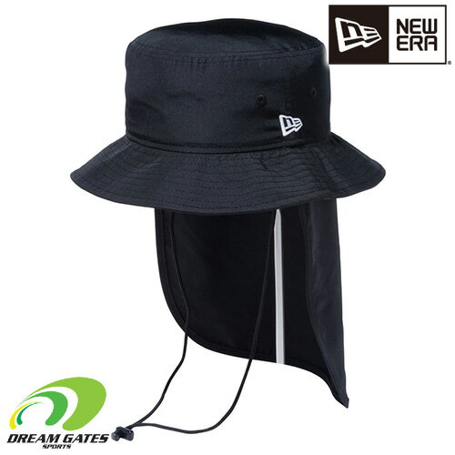 楽天DREAM GATES SPORTS取扱店舗限定 NEWERA【OUTDOOR ADVENTURE LIGHT SHADE PROLITE：BLACK】13772414　アドベンチャーライト サンシェード PROLIGHT ブラック アドベンチャーハット　紫外線対策　移動教室　日差しをよけるシェード機能（取り外し可能）を搭載したバケットハットスタイル