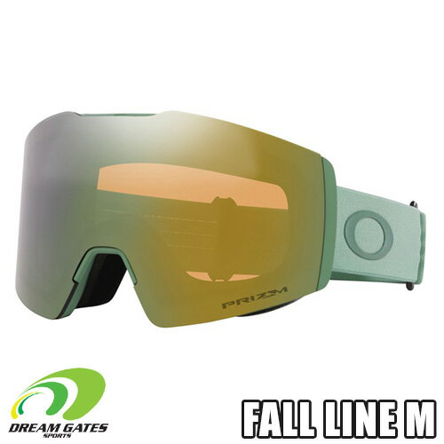 【純正ゴーグルケース付き】OAKLEY【23/24 FALL LINE M｜MATTE JADE：PRIZM SAGE GOLD IRIDIUM】 71037100 OO7103-71 オークリー フォールライン エム スキー スノーボード ゴーグル 日本正規品 メーカー二年保証