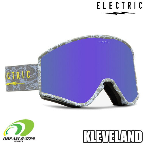 ELECTRIC【23/24・KLEVELAND｜HYPER NURON：PURPLE CHROME CONTRAST】エレクトリック　クリーブランド　スキー　スノボ　スノーボード　ゴーグル　平面ダブルレンズ採用モデル