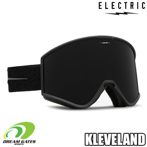 ELECTRIC【23/24・KLEVELAND｜STEALTH BLACK NURON：DARK GREY】エレクトリック　クリーブランド　スキー　スノボ　スノーボード　ゴーグル　平面ダブルレンズ採用モデル