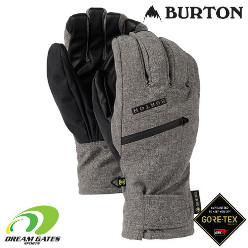 【RSL】Burton【23/24 Men 039 s GORE-TEX Under Gloves：Gray Heather】バートン メンズ ゴアテックス アンダーグローブ 五本指グローブ スキー スノーボード インナーグローブ取り外し可能 3WAYグローブ