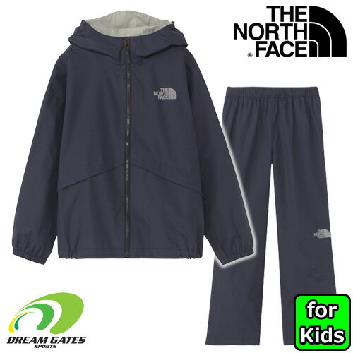 子供用　THE NORTH FACE 【RAINTEX EUREKA：NY（TNFネイビー）】ノースフェイス　ノースフェイス　レインテックス　ユリイカ　雨具　上下セット　レインウェア　ジュニア　キッズ　子供用のサムネイル