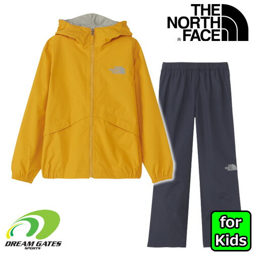 子供用　THE NORTH FACE 【RAINTEX EUREKA：TY（TNFイエロー）】ノースフェイス　レインテックス　ユリイカ　雨具　上下セット　レインウェア　ジュニア　キッズ　子供用のサムネイル
