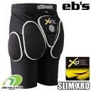 eb 039 s 【23/24 SLIM PROTECT SHORT XRD：BLACK】エビス スリムプロテクト ポロン エックスアールディー 衝撃に反応して硬化する軽量最先端衝撃吸収素材を採用した高機能モデル スキー スノーボード プロテクション プロテクター 下半身 ショートタイプ