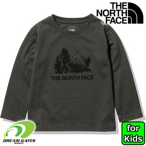 子供用　THE NORTH FACE 【L/S FIREFLY TEE：NT】NTJ32243ノースフェイス　長袖Tシャツ　ファイヤーフライティー　キッズ　ジュニア　子供用　キャンプ　アウトドア　難燃素材を使用した長袖ティーシャツ　[メール便対応可]