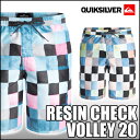 QUIKSILVER[クイックシルバー]【RESIN CHECK VOLLEY 20】大人用ボードショーツ　水着