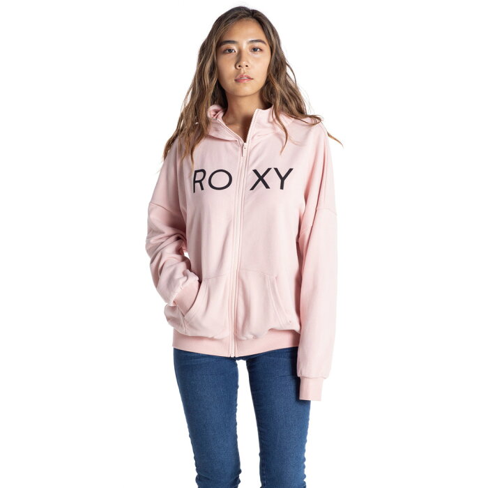 [RSL]ROXY【JIVY：PNK】[RZP211053]ロキシー　2021SPRING　レディス　レディース　女性用　ガールズ　ジビーパーカー　ジップパーカー　ロゴ