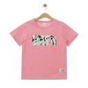 RSL 子供用 半袖Tシャツ ROXY TST211115：PNK 【MINI HEALING BOTANIC ROXY】 ロキシー コットンTシャツ 2021SPRING 女の子 ガールズ キッズ ジュニア ユース メール便対応可