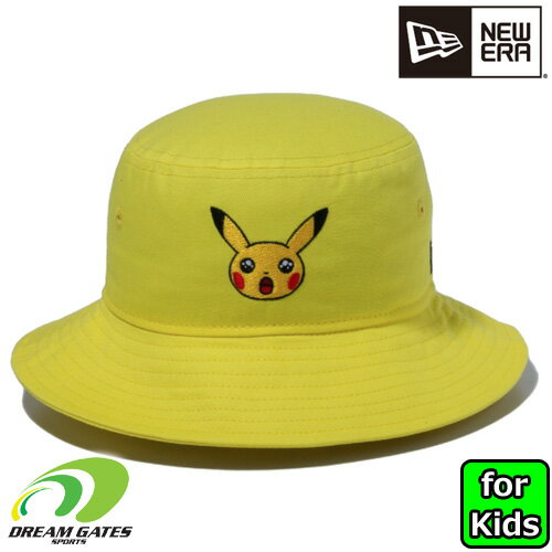 子供用 NEWERA【YOUTH BUCKET01 POKEMON PIKA YEL】14124519 Kid 039 s バケット01 Pokémon ポケモン ピカチュウ イエロー ジュニア キッズ ニューエラ ポケットモンスターコラボ バケットハット バケハ