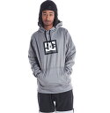 【RSL】撥水パーカー DC SHOE DPO213005_GRY1 【21 SHELL FLEECE PARKA】メンズ ユニセックスMens ディーシーシューズ 男性用 アパレル プルオーバーフーディー フリースパーカー スノーボード スケートボード ※パーカーのみの販売です