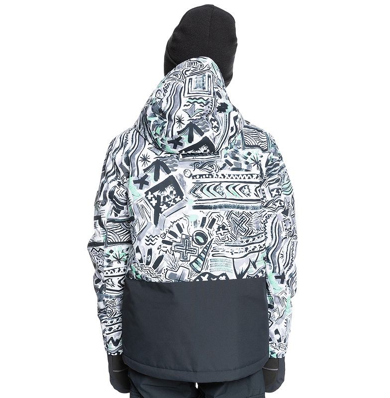 QUIKSILVER [クイックシルバー] EQBTJ03147_KVJ6 子供用 ウェア スノージャケット MISSION PRINTED BLOCK YOUTH JK 21-22SNOW スキー スノボ スノーボード ユース キッズ ジュニア アウターウェア ※商品はジャケットのみです。上下セットではありません。