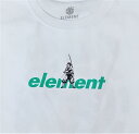 ELEMENT【BB026294：WHTホワイト】YOUTH（キッズサイズ 130-160cm）半袖Tシャツ エレメント【鬼滅の刃】KIMETSU TANJIRO SS B Tシャツ 子供服 ボーイ ジュニア ユース バックプリントあり 炭治郎 スケートボード スケボー メール便対応可