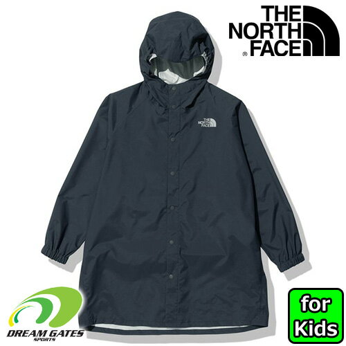 THE NORTH FACE【TREE FROG COAT：アーバンネイビー(UN)】NPJ12321_UN　ノースフェイス　ツリーフロッグコート　雨具　上位モデルと同じHYVENTを使用したレインウェア　カッパ　ポンチョ　バックパック対応　ジュニア　キッズ　子供用