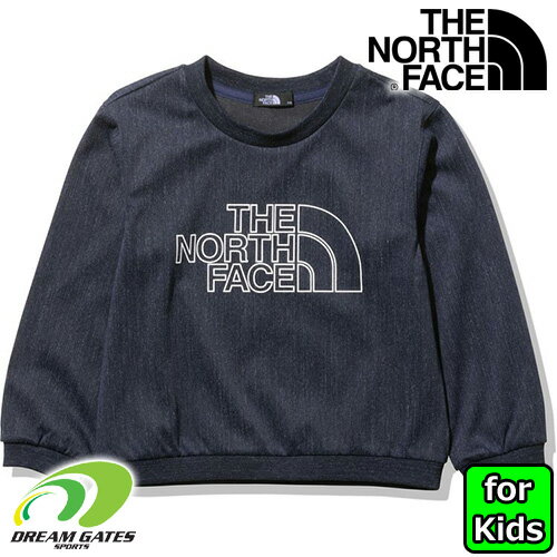 THE NORTH FACENTJ12217_ID　ノースフェイス　ストレッチデニム　マウンテンクルー　トレーナー　クルーネック　フード無し　ジュニア　キッズ　子供用