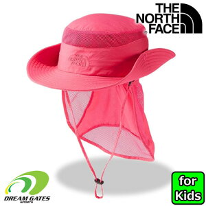 子供用　THE NORTH FACE【Kids’ Sunshield Hat：ピンクグロー(PG)】NNJ02316_PG　ノースフェイス　キッズ　サンシールドハット　アドベンチャーハット　ジュニア　キッズ　子供用　紫外線対策　林間学校　トレッキング　合宿　海　あらゆる場面で使えるハットです!!