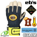 【即出荷】eb 039 s【23/24 OLGA 5：NAVY】エビス オルガファイブ グローブ 3WAY インナーグローブ付随 耐水 防水 保温 スキー スノボ スノーボード 五本指タイプ GORE-TEX ゴアテックスを使用し 優れた耐水性 透湿性をもったモデル