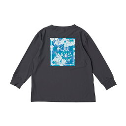 ROXY ロキシー [TLY232104_BBK] 子供用 長袖ラッシュガード 23SU [MINI VINTAGE FLOWER L/S TEE] 日焼け対策Tシャツ 水着 女の子 キッズ ベビー ジュニア ガール 海水浴 プール 夏 ビーチウェア 川遊び アウトドア キャンプ 紫外線対策 [メール便対応可]