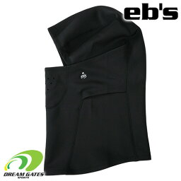 eb's【23/24・LOOSE WARM ｜BLACK】エビス　ルーズウォーム　バラクラバ　目出し帽　呼吸のしやすいブレスホールの付いたルーズフィットタイプ　ふわりとした着用感　[メール便対応可]