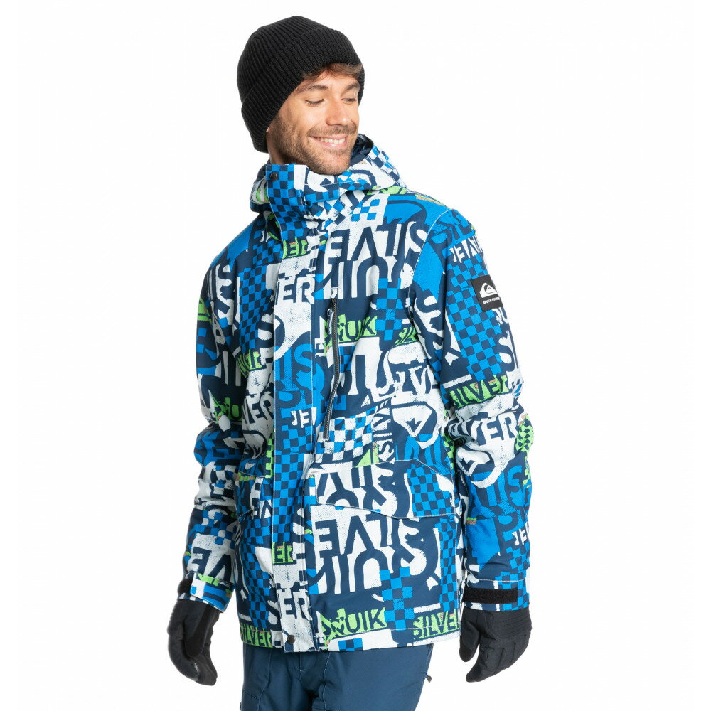 【RSL】QUIKSILVER EQYTJ03359 メンズ スノージャケット【21/22SNOW MISSION PRINTED NP JACKET】クイックシルバー ミッションプリンテッド ジャケット スノーボード ウェアー 耐水圧10000mm ※ジャケットのみの販売ページです