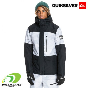 QUIKSILVER【21/22SNOW・MISSION PRINTED BLOCK JACKET】【EQYTJ03339】　クイックシルバー　ミッションプリンテッド　ブロック　ジャケット　スノーボード　ウェアー　耐水圧10000mm