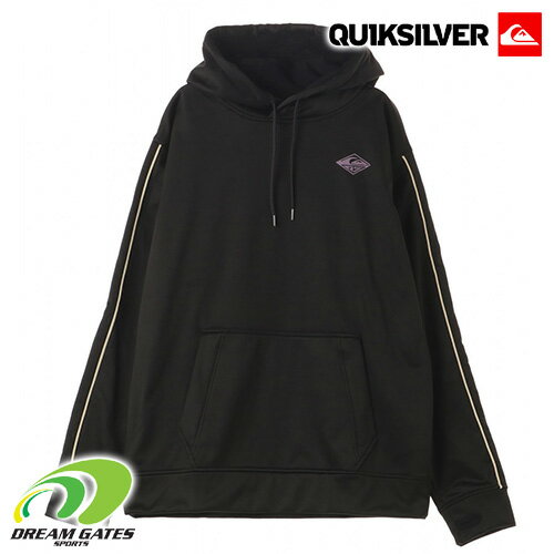 QUIKSILVER 撥水パーカー [QPO213001T_BLK]【21/22snow・SNOW DOWN TECH HOODIE】クイックシルバー [スノーダウン テックフーディー] 吸汗速乾素材 春のスノーウェアに最適 ◎大きめです。ダウンジャケットではありません