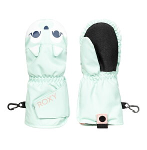 【RSL】子供用 ROXY ロキシー [ERLHN03010_BDY0] キッズスノーグローブ 22/23snow【SNOWS UP MITT】(100-120CM向け) ミット ミトン手袋 スキー スノーボード スノボ ジュニア キッズ 女の子 Kids 冬 ウィンタースポーツ 猫 ねこ cat