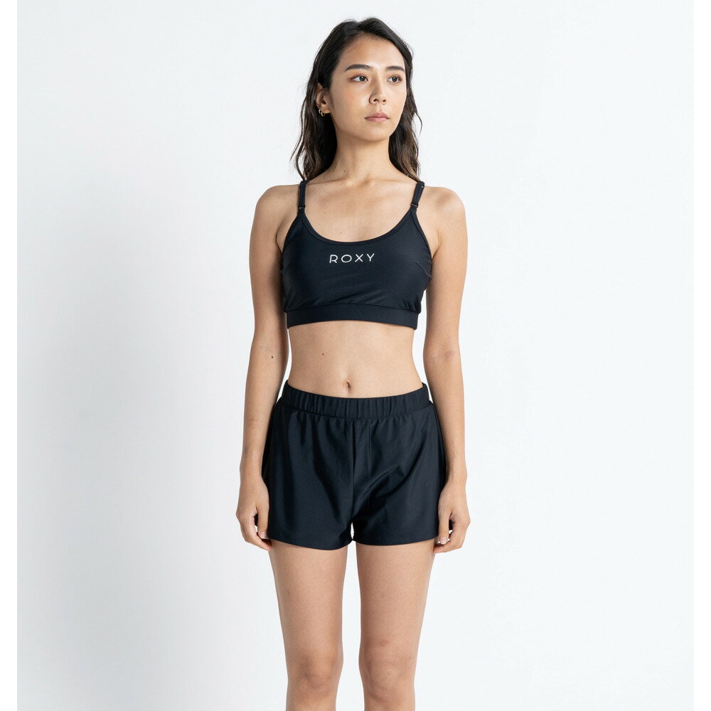 【RSL】ROXY ロキシー [RSW231006_BLK] 水着 3点セット ラッシュTシャツ付き 23SP【ROXY STEP】ロキシーステップ Womens レディス レディース 女性用 海水浴 プール 夏 ビーチウェア スイミング スポーツクラブのサムネイル