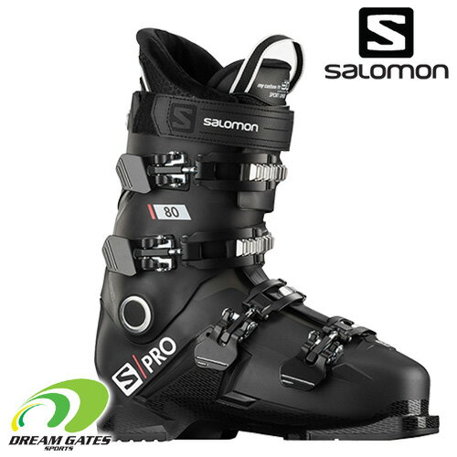 【納期B】SALOMON【20/21・S/PRO 80：Black/Belluga/Red】[L40874000] サロモン　スキーブーツ　オンピステ　レジャー対応　エスプロ　80