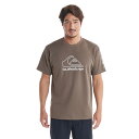 【RSL】QUIKSILVER [QLY232004 BRN] メンズ ラッシュTシャツ クイックシルバー [NEW TOURS SS] 大人 男性 半袖Tシャツ ラッシュガード UV対応 紫外線対策 水着 プール 海 川遊び 夏 サーフィン アウトドア キャンプ 野外活動 [メール便対応可]