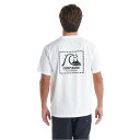 QUIKSILVER  メンズ ラッシュTシャツ クイックシルバー  大人 男性 半袖Tシャツ ラッシュガード UV対応 紫外線対策 水着 プール 海 川遊び 夏 サーフィン アウトドア キャンプ 野外活動 