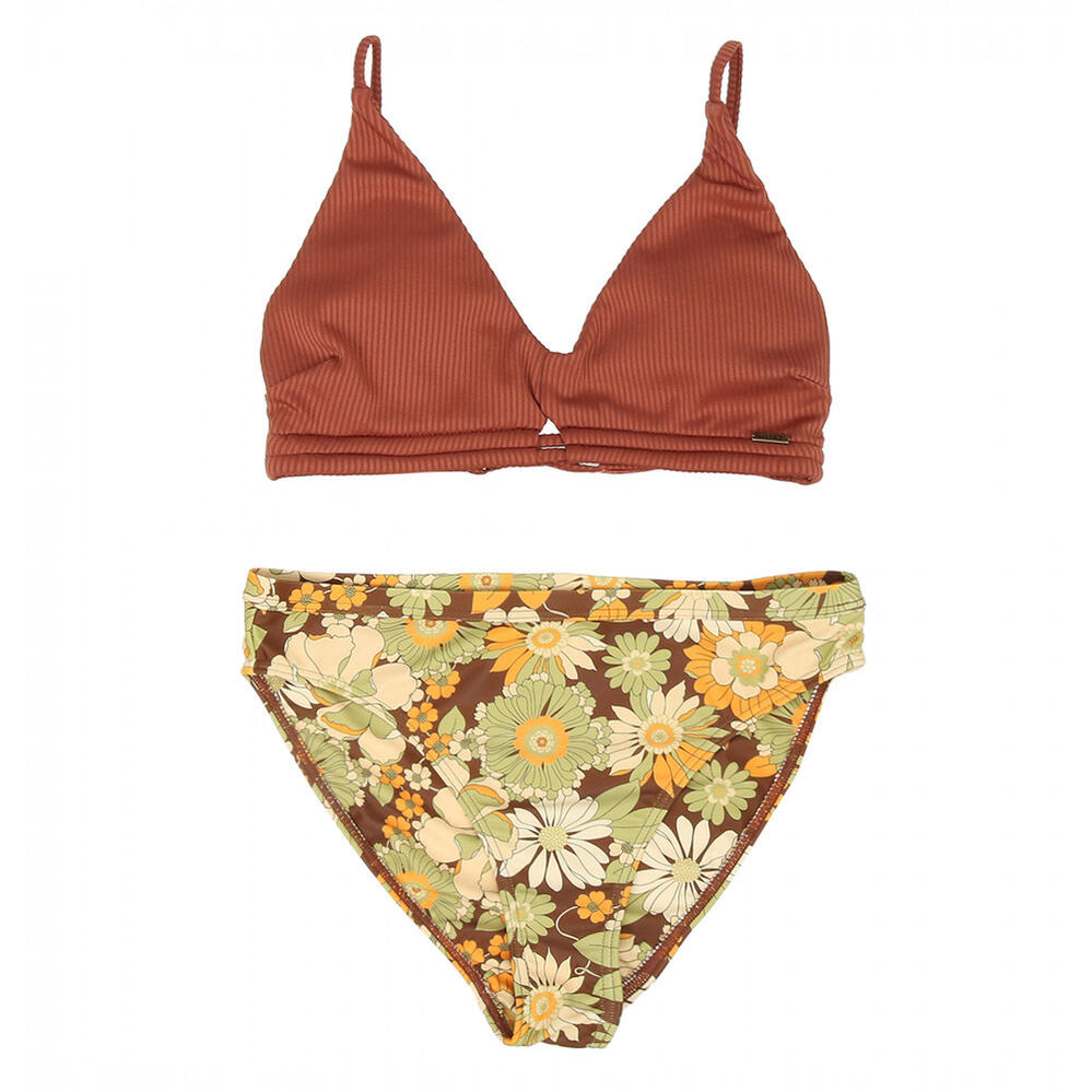 【RSL】ROXY ロキシー [RSW232003 BRN] 水着 上下セット 23SU【VINTAGE FLOWER】ビキニセット Womens レディス レディース 女性用 二点セット 海水浴 プール 夏 ビーチウェア※この商品は水着のみの販売です。その他のアイテムは別売りですのサムネイル