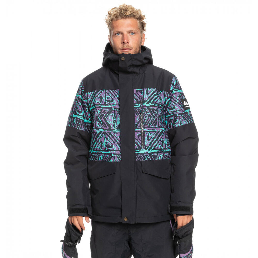 【RSL】QUIKSILVER [EQYTJ03339 KVJ3] メンズ スノージャケット22/23snow【MISSION PRINTED BLOCK JACKET】クイックシルバー スノーボードウェアー スキーウェア スノボウェア 耐水圧10000mm◎ジャケットのみの販売ページです。上下セットではありません。