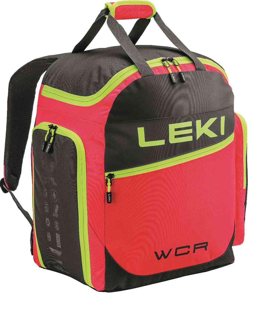 LEKI 23/24【SKIBOOT BAG WCR 60L：レッド】レキのブーツバッグ!!　リュックサック　スキーブーツも収納可能なバック…