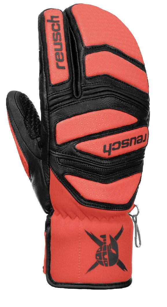 REUSCH 23/24【REUSCH WORLDCUP WARRIOR LOBSTER 6211760：7809　ブラック/フルオレッド】 ロイッシュ　ワールドカップ　ウォーリアー　ロブスター　3本指　ロイシュ　レーシング　フルレザー　RACING