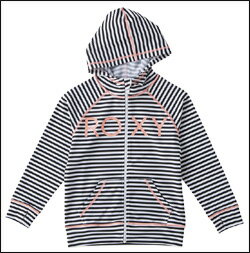 ROXY [ロキシー] [TLY171061] 子供用 ラッシュガード【MINI RASHIE PARKA】UPF 50+ 紫外線対策 ラッシュパーカー ジップアップパーカータイプ販売サイズ 120cm [メール便対応可]