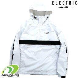 ELECTRIC【22/23・ANORAK RAGLAN：WHITE】エレクトリック　アノラックラグラン　スノーウェアー　スノーボードウェアー　プルオーバー　パーカー　撥水加工　スポーツウェアーテイストのラグランスタイル