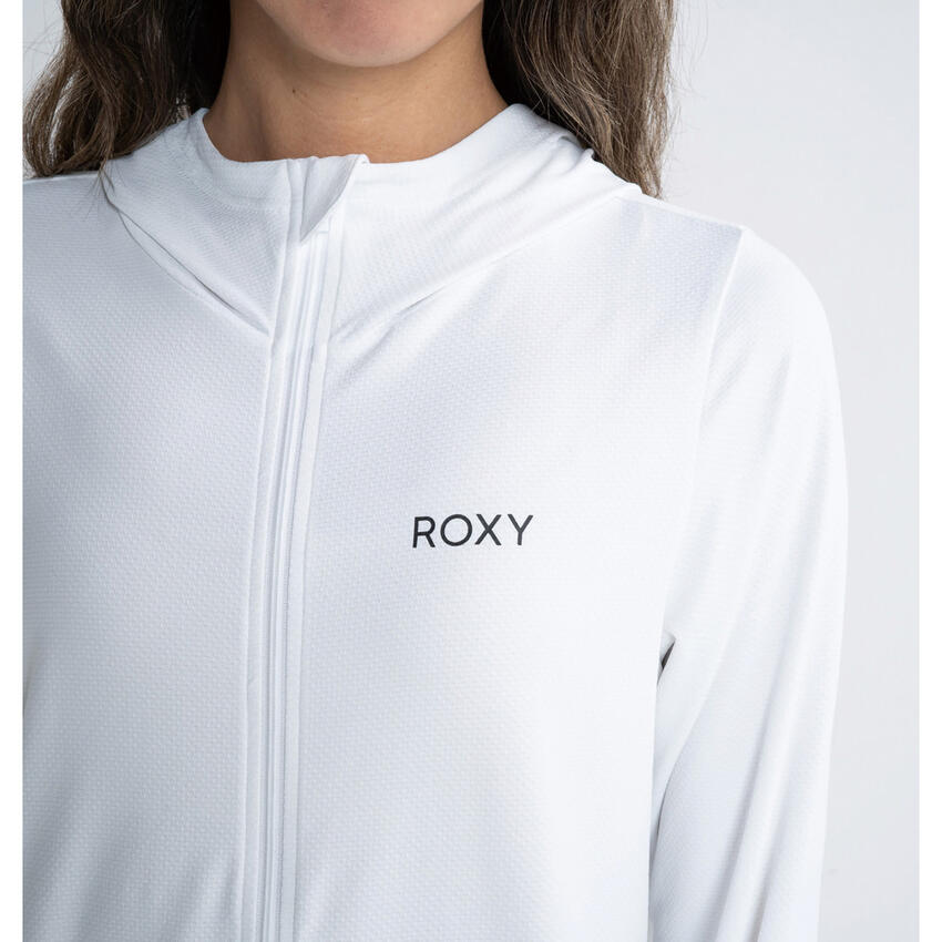 【RSL】ROXY ロキシー [RLY231026_WHT] 長袖 ラッシュガードパーカー23SP【AURORA】ジップラッシュパーカー レディース 女性用 速乾 UVカット 紫外線対策 海水浴 プール マリンスポーツ アウトドア キャンプ 野外フェス トップスのみの販売です。その他は別売りですのサムネイル