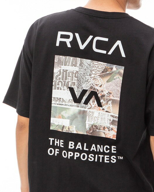 RVCATHRASHED BOX RVCA TEE 半袖Tシャツ ルーカ メンズ 24 S/S Tシャツ 男性用 RVCAロゴ　ビッグサイズ　クルーネック ルーズフィット　ロゴ刺繍