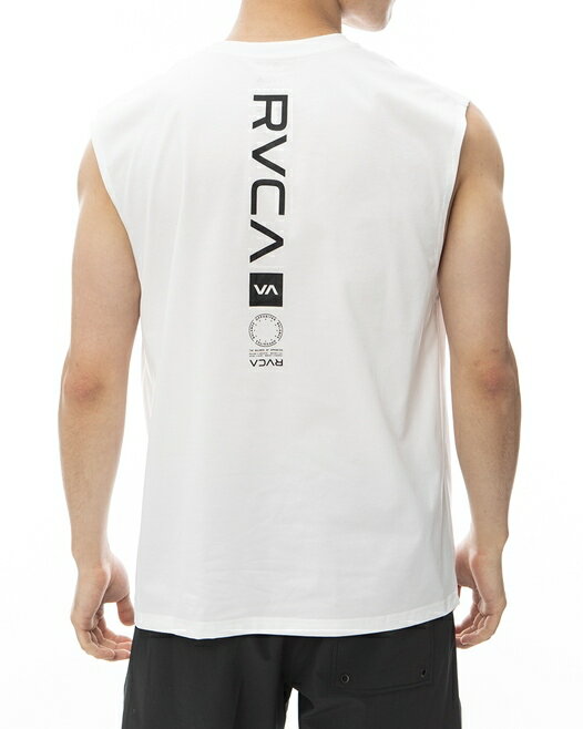 RVCAVA VENT SURF TANK ラッシュガード ルーカ メンズ ノースリーブ　 24 S/S Tシャツ 男性用 RVCAロゴ　クルーネック 　袖なし　クイックドライ　速乾性　UVプロテクション（UPF50）　