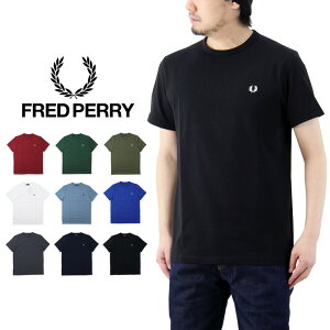 FRED PERRY フレッドペリー RINGER T‐SHIRT リンガー Tシャツ / メンズ 半袖 Tee 無地 刺繍 M3519