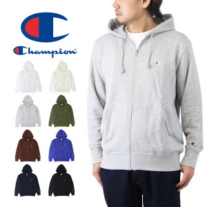 【20%OFFセール】 Champion チャンピオン ジップ フーデッド スウェット パーカー / メンズ フルジップパーカー トップス BASIC ベーシック C3-W104