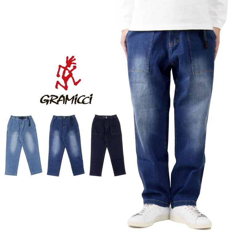 GRAMICCIߥSTRETCHDENIMLOOSETAPEREDRIDGEPANTȥåǥ˥롼ơѡɥåѥ/ѥĥ饤ߥ󥰥ѥG3FU-P052